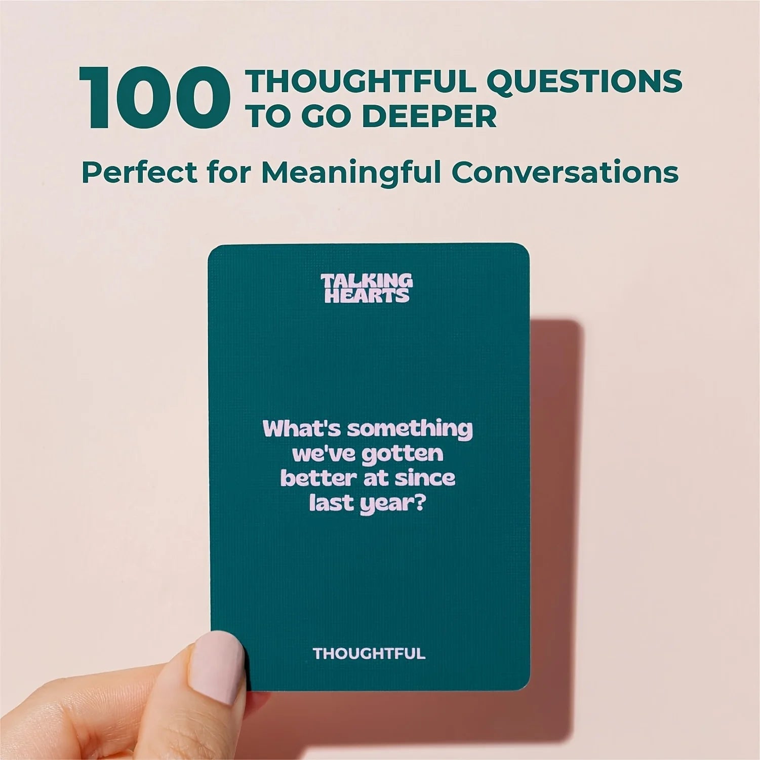 Talking Hearts Conversation Cards - A Card Game for Date Nights - 200 Questions and 2 Wild Cards - When We Met
