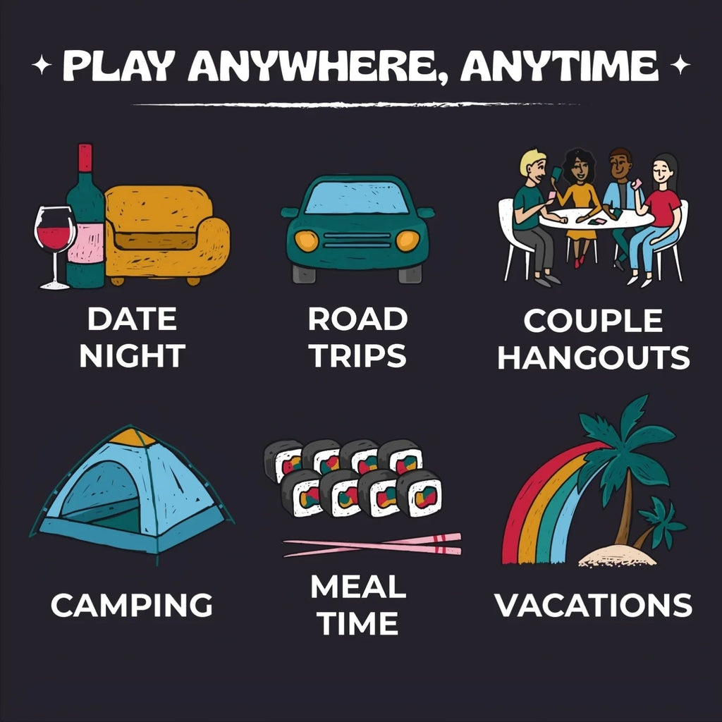 Talking Hearts Conversation Cards - A Card Game for Date Nights - 200 Questions and 2 Wild Cards - When We Met