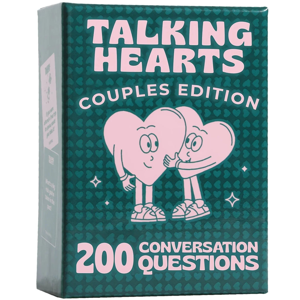 Talking Hearts Conversation Cards - A Card Game for Date Nights - 200 Questions and 2 Wild Cards - When We Met